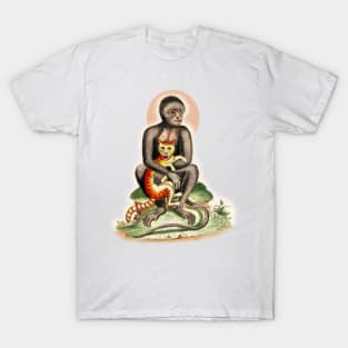 Simia Mother with Leopard son T-Shirt